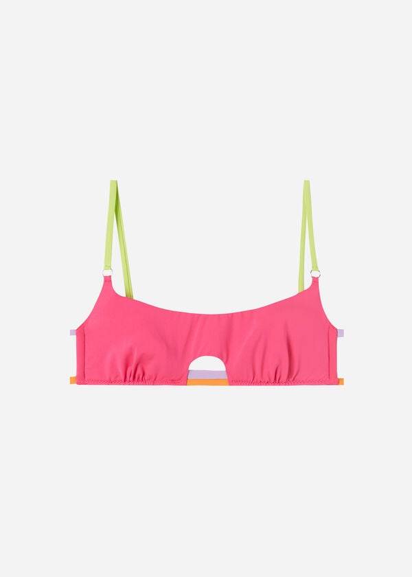 calzedonia tank tokyo eco damen-bikini-oberteil pink