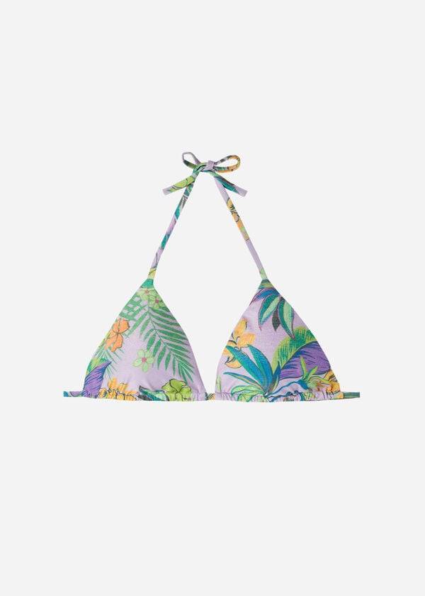damen-triangel-bikini-oberteil „brasilia von calzedonia lila