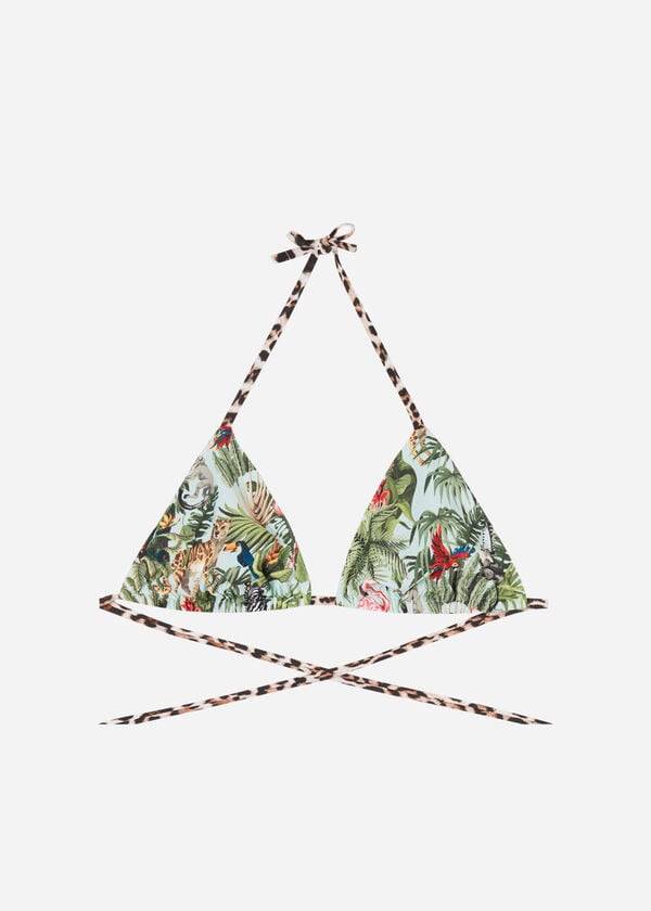 grüne calzedonia triangel-bikini-oberteile für damen nairobi eco
