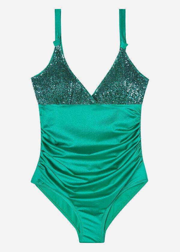 grüne calzedonia-einteiler-badeanzüge für damen in cannes