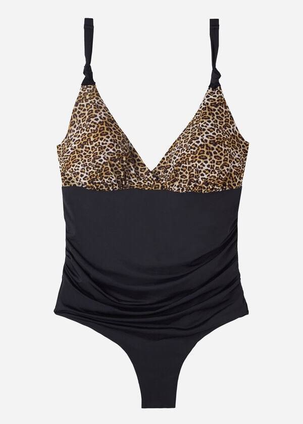 calzedonia badeanzug malindi für damen schwarz