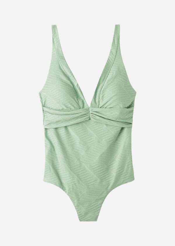 calzedonia damen-badeanzug gepolstert genova grün