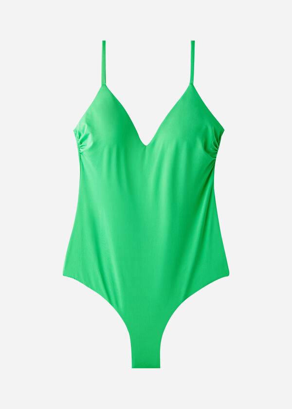 grüner gepolsterter damen-badeanzug von calzedonia aus indonesien
