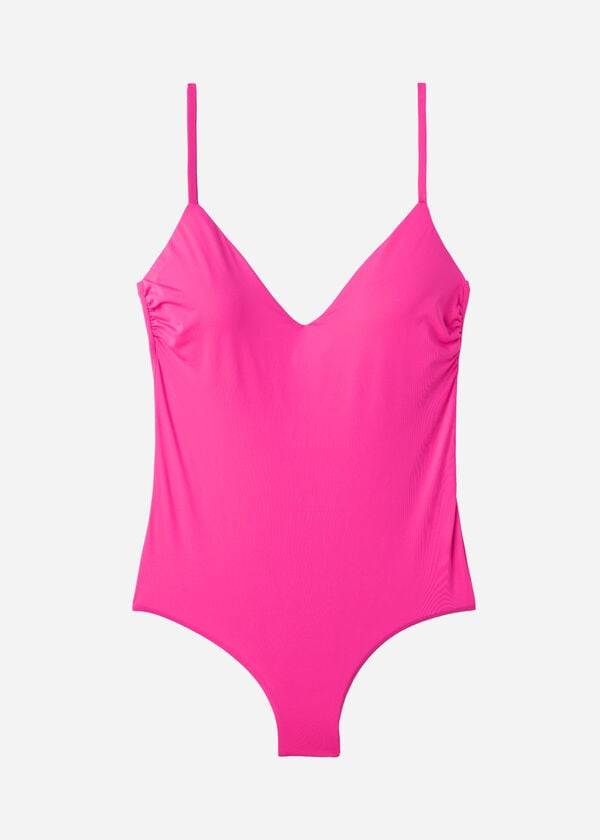 calzedonia gepolsterter badeanzug für damen pink indonesien